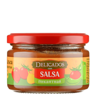 Соус томатный Сальса пикантная 200г ст/б Delicados
