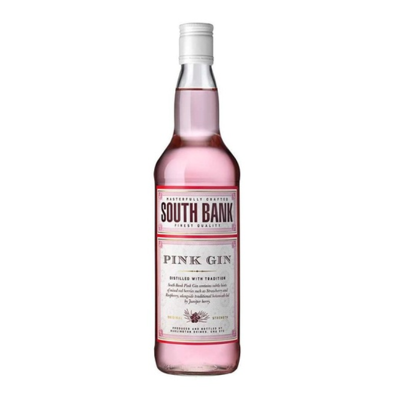 Банки джин. Джин South Bank Pink Gin. Джин Саут Бэнк Пинк 37.5 0.7л. Джин South Bank London Dry. Джин Пинк 0,05.